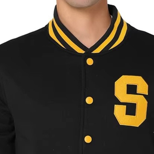 High Demanded Product <b>Men</b> Varsity <b>Jacket</b> in Solid Color Unique Style Fully Customized Logo Varsity <b>Jacket</b> - Product Image 2