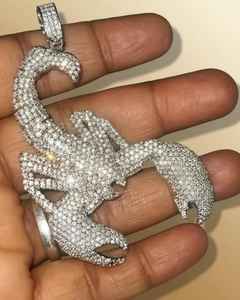 Pendentif Scorpion en Moissanite VVS, Argent 925, Pendentif HipHop, Bijou Unique en Forme d'Animal, Symbole de Protection, de Force et de Résilience - Product Image 5