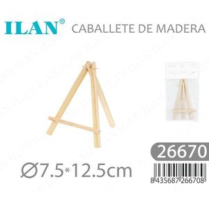 ขาตั้งไม้ Iln ขนาด 7.5x12.5 ซม. สำหรับจัดแสดงงานศิลปะ - Product Image 3