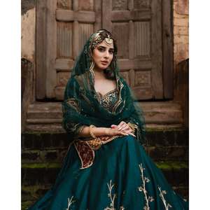 Designer <b>Silk</b> Top Lehenga Choli with Beautiful Dupatta for Party Wear - Product Image 5