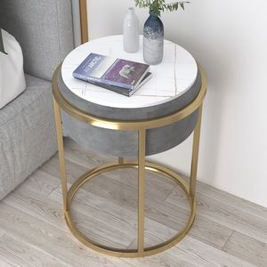 Modern Elegant Design Furniture Marble Top <b>Side</b> <b>Tables</b> <b>Gold</b> Plated Metal End <b>Table</b> for Living Room, Drawing Room, Office - Product Image 6