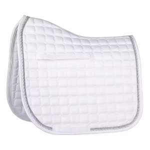 Customizable English Style Satin Equestrian Supplies Comfortable <b>Foam</b> Dressage Saddle <b>Pad</b> Breathable Fabric - Product Image 1