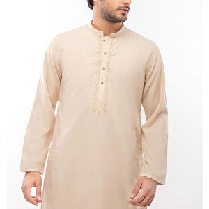 <b>Men</b> Traditional Salwar Kameez Two Piece Set Cotton <b>Kurta</b> Pajama Ethnic Casual Fashion Wholesale Apparel. - Product Image 5