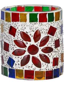 Mosaic Crystal Handmade Eco-Friendly Colorful Decorative Votive <b>Tea</b> <b>Light</b> <b>Holder</b> for Christmas Home Decoration - Product Image 1