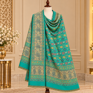 Chal de Pashmina de Lana Bordado Tradicional para Mujer, Suave, Cálido, Transpirable y Ligero, Accesorio de Invierno para Uso Festivo y Viajes - Product Image 2