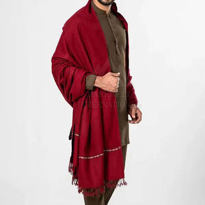 New Design Winter High Quality Custom Made Lightweight Quick Dry Long Wool Pashmina Cashmere <b>Shawl</b> Scarf Wrap For <b>Men</b> - Product Image 3