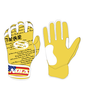 Guantes de Bateo de Béisbol de Marca Personalizada, con Alto Agarre, Acolchados de Cuero, Cierre de Hebilla Ambidiestro, Negro/Blanco - Product Image 5