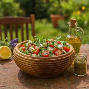 Vaisselle, produit en bois durable, ustensiles de cuisine écologiques, bol écologique réutilisable, bol en bois pour la maison, plat de service en bois - Product Image 1