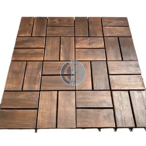 Baldosas de Madera de Acacia Fáciles de Instalar, Piso de Patio Exterior Encastrable - Product Image 4