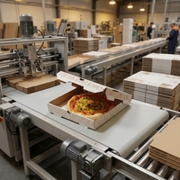 Boîte à pizza petite taille 6 pouces, format individuel, en papier kraft recyclable, avec logo personnalisé et doublure en éponge pour une seule part à emporter