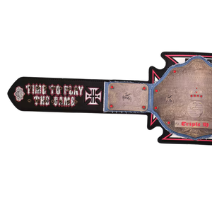Cinturón de Campeonato Personalizado Triple H Time to Play the Game, Cinturón de Lucha Libre <span class=keywords><strong>WWE</strong></span> de Alta Calidad, Coleccionable - Product Image 4