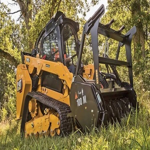 Chargeuse compacte de qualité avec moteur diesel, chargeuse-pelleteuse et attache broyeur pour débris d'arbres, broussailles et désherbage avec commande PLC - Product Image 6