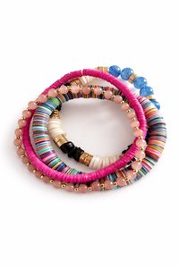 Women's Gold Plated <b>Beaded</b> <b>Bracelet</b> Set Imitation Pearl Zinc Alloy Eco-Friendly Classic Stackable Jewelry Gift - Product Image 2