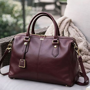 Bolsos de Mano para Mujer Hechos a Mano, Bolso de Compras de Cuero Real de Lujo Personalizado, Bolso de Mano de Cuero Vacuno de Grano Completo - Product Image 2