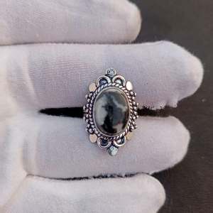 Natural Buffalo Jasper <b>Ring</b> 925 Sterling Silver Handmade Jewelry Gift For Women Birthday Unique Luxury Design - Product Image 5