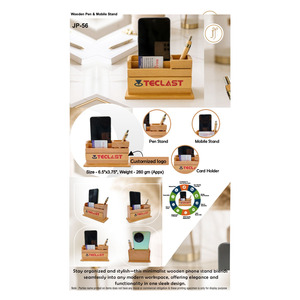 Soporte de Escritorio Personalizado de Madera PrimeDesk con Impresión para el Regreso a Clases y el Día de San Valentín - Product Image 5