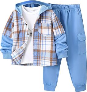 Coupe-vent léger à capuche pour garçons, veste décontractée de protection solaire avec fermeture éclair pour activités de plein air - Product Image 1