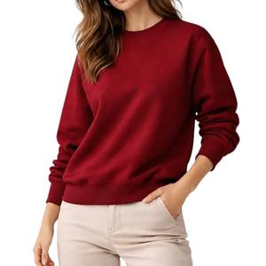 Sudadera Extra Grande de Algodón Orgánico para Mujer, Suave, Transpirable, Corte Holgado, Estilo Casual Urbano, Directo de Fábrica, OEM - Product Image 4
