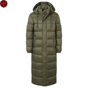 Doudoune longue pour femme, manteau d'hiver à capuche, avec cordon de serrage réglable, vêtement d'extérieur chaud - Product Image 3