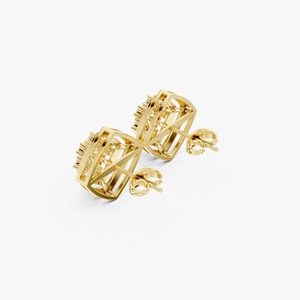 Pendientes de Oro Amarillo de 9K al por Mayor con Diamantes Cultivados en Laboratorio de 0.64CT, Corte Redondo, Forma de Ojo Marquesa, Joyería Fina Personalizada OEM - Product Image 5
