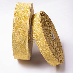 Service OEM : Ruban de dentelle fantaisie en fil doré, motif feuille de chêne, pour uniformes et usage cérémoniel, galon de dentelle pour uniformes - Product Image 2