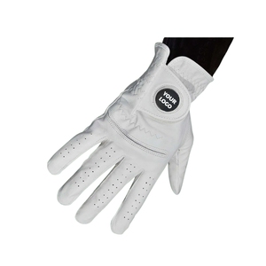 Guante de Golf Magnético Personalizado con Marcador de Bola, Cuero Genuino de Dedo Completo, Ajuste Transpirable, Agarre Antideslizante, Logotipo Personalizado, Talla Completa - Product Image 1