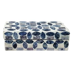 Caja marroquí con incrustaciones de hueso, caja de almacenamiento decorativa hecha a mano, organizador de joyas con diseño único, accesorio de lujo para el hogar. - Product Image 3