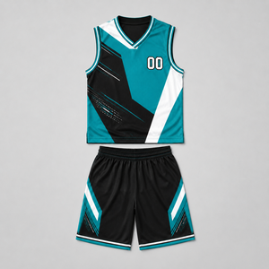 Maillot de basket-ball personnalisé, ensemble uniforme de basket-ball, maillot et short sublimés pour les équipes de jeunes - Product Image 5