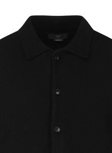 Suéter Cárdigan de Punto para Hombre, con Cuello y Capucha, Botones, 100% Algodón, con Forro de Lana, Manga Larga, para Invierno - Product Image 3