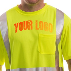 Camiseta Reflectante de Alta Visibilidad Personalizable 100% Poliéster, Manga Corta, Secado Rápido, para Construcción, Deportes, Internacional - Product Image 6