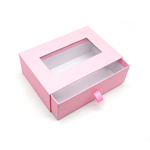 Custom PVC Clear <b>Window</b> Slide Out Paper Gift Boxes Folding Packing Drawer Boxes for Cosmetic Product Packaging - Product Image 6