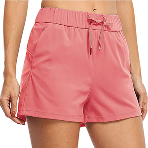 Shorts de sport en coton imperméables et respirants pour femme, taille haute, coupe skinny, motif écossais, noir, grande taille, basique, décontracté, coloré, pour l'été - Product Image 4
