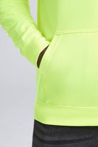 Sweat-shirt à capuche jaune fluo pour homme, coupe classique, décontracté, pour l'automne, 100 % coton molletonné, anti-boulochage, avec poches - Product Image 3