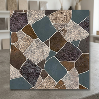 Carreaux de sol et de mur en céramique peints à la main, série Punch, motif floral, 300x300mm, style classique, 60x60, porcelaine de luxe pour salon