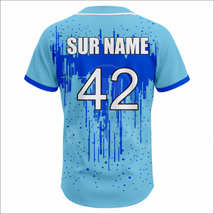 Custom 100% Polyester <b>Baseball</b> Jersey Uniform <b>Set</b> Moisture Wicking Breathable Four-Way Stretch Eco-Friendly Sublimation Team - Product Image 3