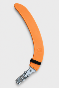 Cuchilla Curva Corta Naranja Tayo con Abrazadera Metálica y Cubierta Protectora para Equipos de Acuicultura - Product Image 1