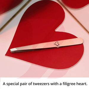 Pinzas de Acero Inoxidable de Grado Profesional para Cabello Fino, Pinzas de Punta Inclinada Ultraprecisas para Cejas, Herramienta de Depilación Facial - Product Image 2