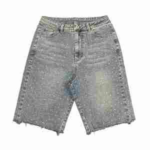 Shorts cargo d'uniforme scolaire personnalisés pour garçons et filles, en toile, taille élastique, respirants, 100 % coton - Product Image 1