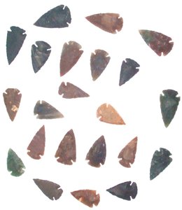 Vente en gros de pointes de flèches en obsidienne noire de 2.50 pouces, style de mascotte gravée en agate naturelle en vrac - Product Image 3