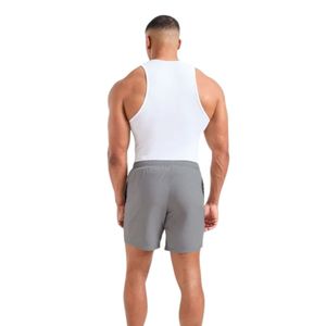 Mens <b>White</b> Sleeveless Gym <b>Tank</b> <b>Top</b> Athletic Workout Fitness Training Shirt Sportswear Bodybuilding Running Casual Activewear - Product Image 2