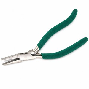 Flat <b>Nose</b> Pliers 135mm Bent Handle Jewelry Making Wire Bending Tool ZetomedPro - Product Image 2