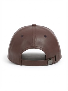 Premium Genuine Leather <b>Caps</b> for Men and <b>Women</b> Stylish Vintage Baseball Hats Adjustable Leather Headwear for Outdoor - Product Image 3
