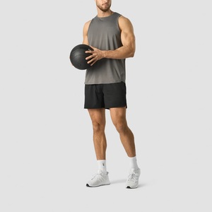 Men's Casual Summer Sports Shorts Oxford Mid Elastic Waist Loose Fit Solid Quick Dry Breathable Zipper Fly Knee Length - Product Image 6