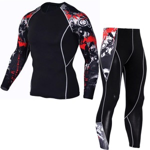 Conjunto de Camiseta y Pantalones de Jiu Jitsu para Hombre, Transpirable, Anti-UV, de Secado Rápido, para Boxeo, Gimnasio, Invierno, 220g, 4 Piezas/Conjunto - Product Image 5