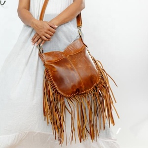 Sac à bandoulière vintage en cuir véritable 100% pour femmes, nouveau pour l'été, portable, antivol, style western - Product Image 3