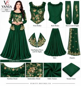 Robe longue africaine Dashiki grande taille pour femme, robe de soirée Ankara, broderie florale, manches longues, tenue de soirée formelle - Product Image 4