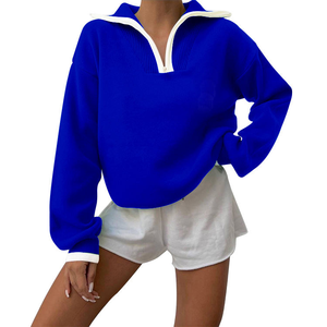 Suéter de punto de algodón acrílico con media cremallera, estilo universitario, personalizado al por mayor OEM ODM, para mujer, de la hermandad Alpha Kappa AKA - Product Image 6