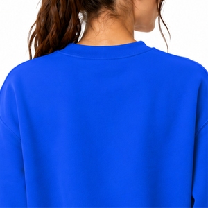 Sweat-shirt décontracté pour femme, col rond, imprimé en relief, confortable, design à lettres, coupe régulière, pour l'automne - Product Image 5
