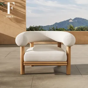 Felly nuovo Design posti a sedere all'aperto casa e divano giardino Set poltrona con pouf