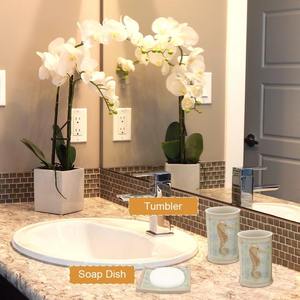 Juego de 5 Piezas de Conchas Marinas para Baño, Perfecto para Accesorios de Baño, Decoración de Tocador, Spa o Regalo con Temática Costera - Product Image 3